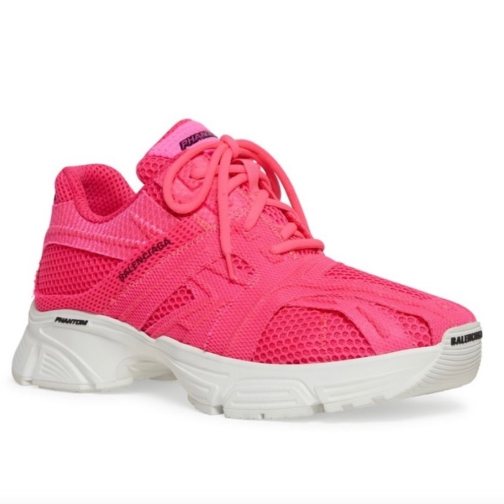 Balenciaga Women's Vibrant Pink Phantom Sneakers.Size 40 /10 US. NWB Dust Bag - Picture 8 of 17